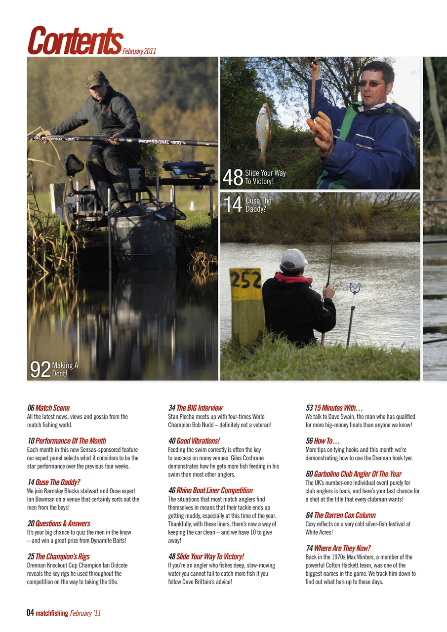 Match Fishing Preview Pages