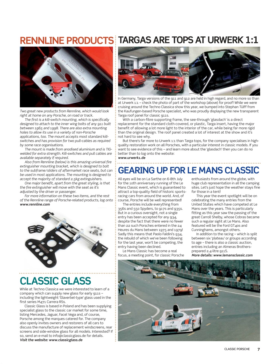 Classic Porsche Preview Pages