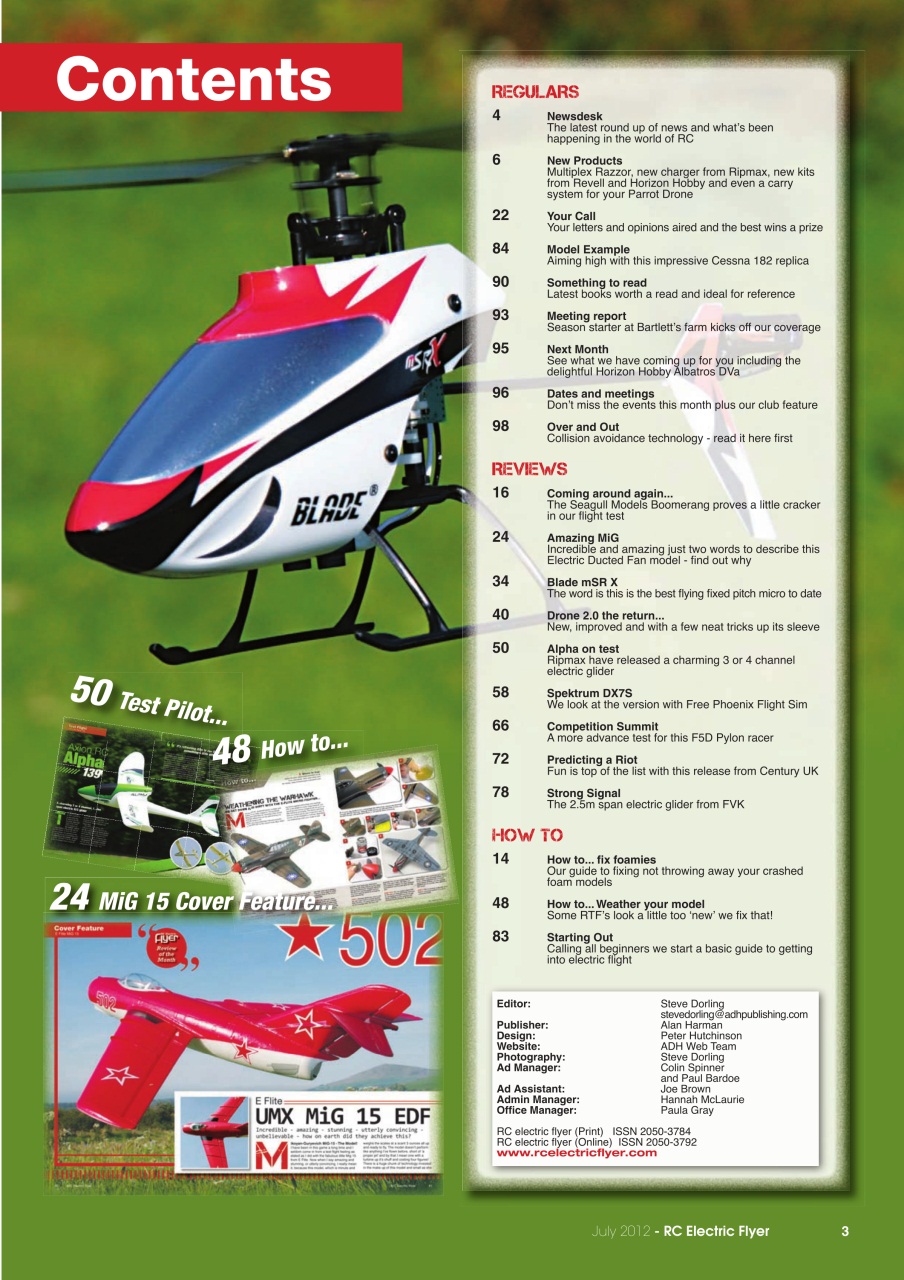 RC Electric Flyer Preview Pages