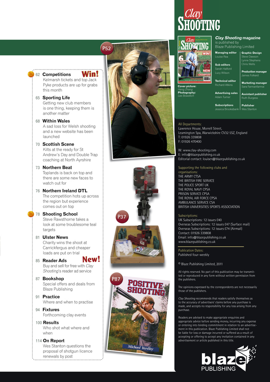 Clay Shooting Preview Pages