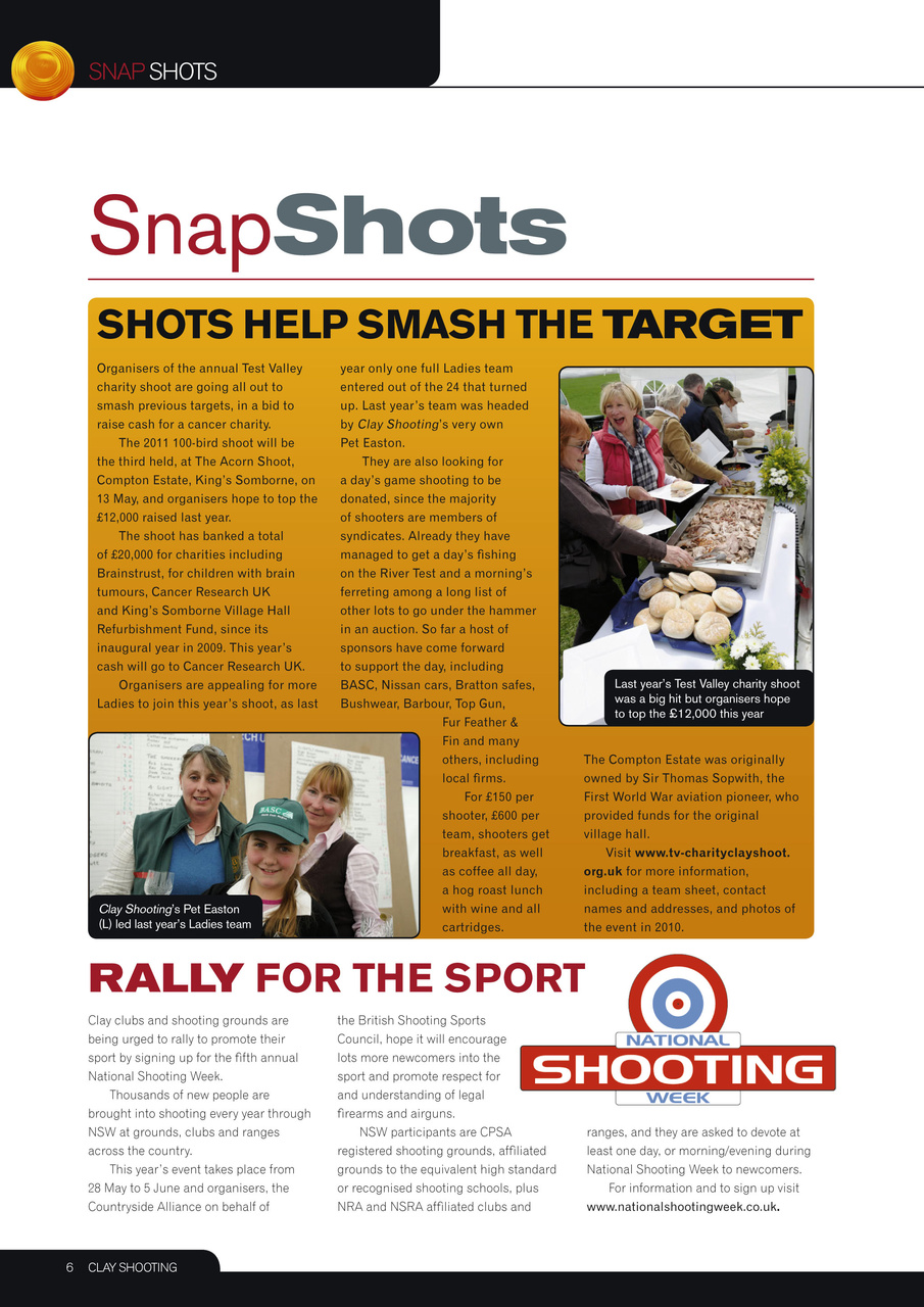 Clay Shooting Preview Pages
