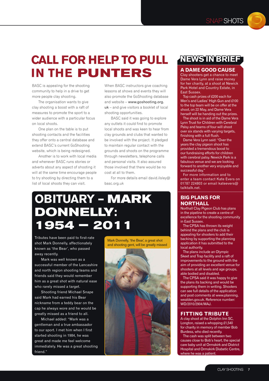 Clay Shooting Preview Pages