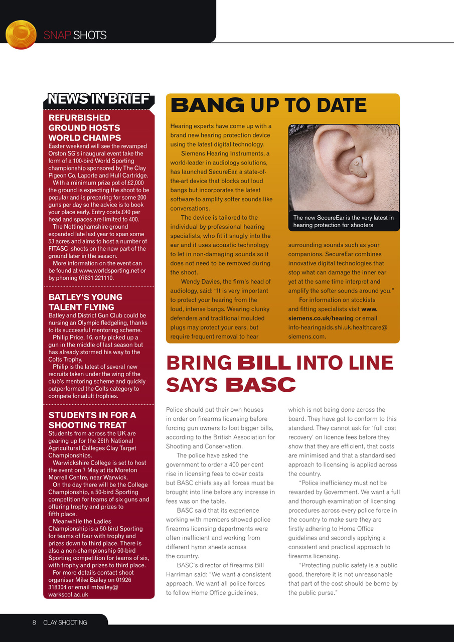 Clay Shooting Preview Pages