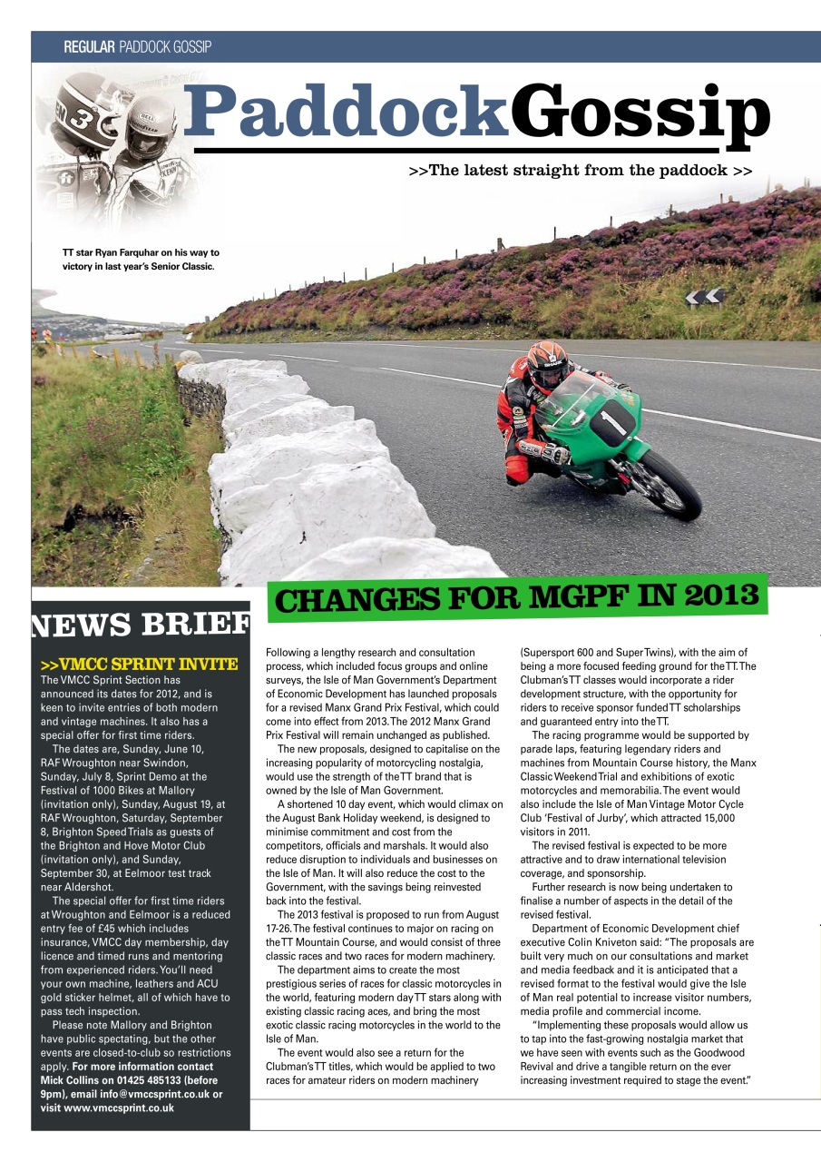 Classic Racer Preview Pages