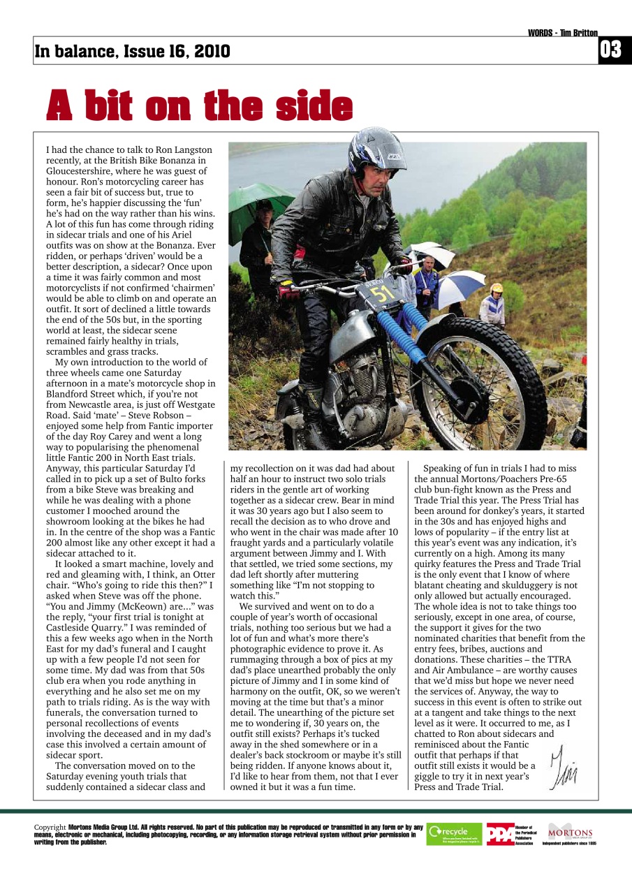 Classic Dirt Bike Preview Pages