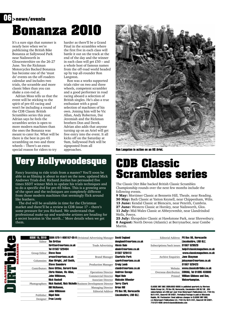 Classic Dirt Bike Preview Pages