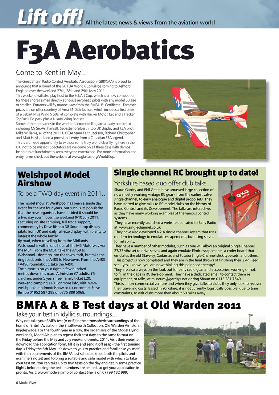 Radio Control Model Flyer Preview Pages