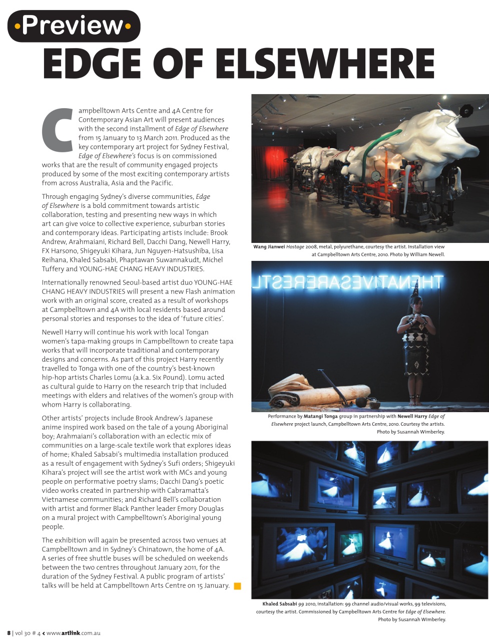 Artlink Magazine Preview Pages