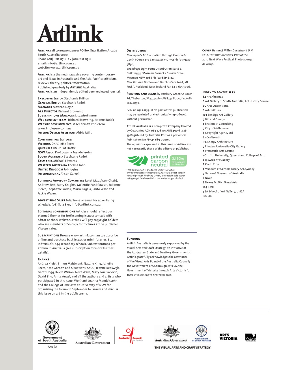 Artlink Magazine Preview Pages