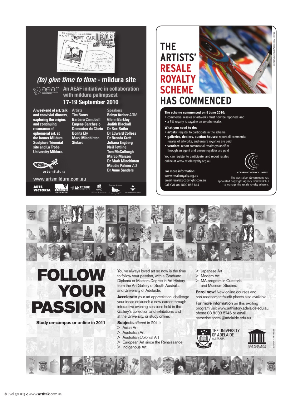 Artlink Magazine Preview Pages