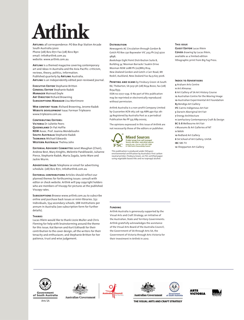 Artlink Magazine Preview Pages