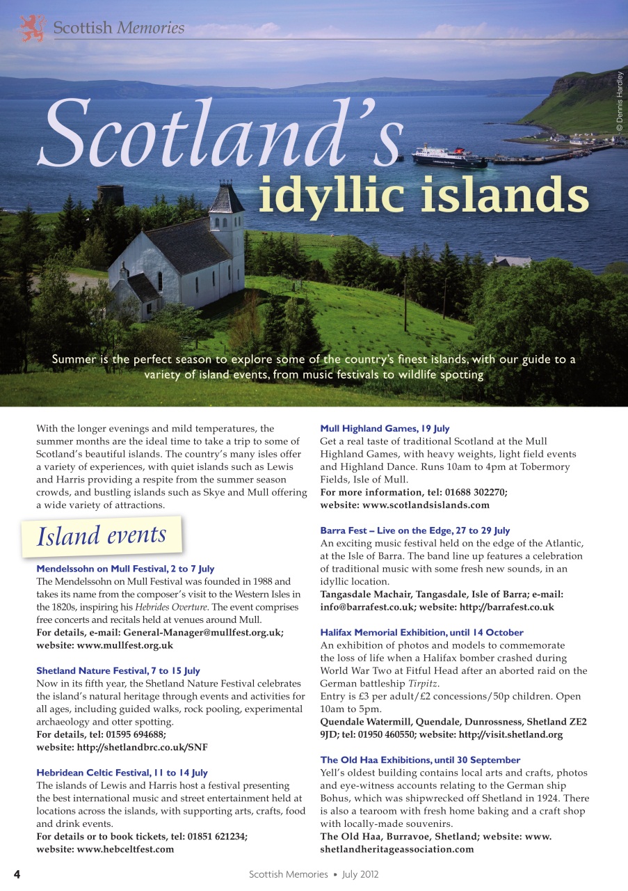 Scottish Memories Preview Pages