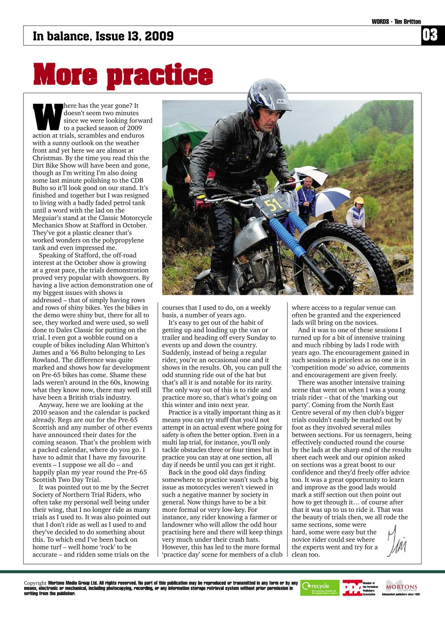 Classic Dirt Bike Preview Pages