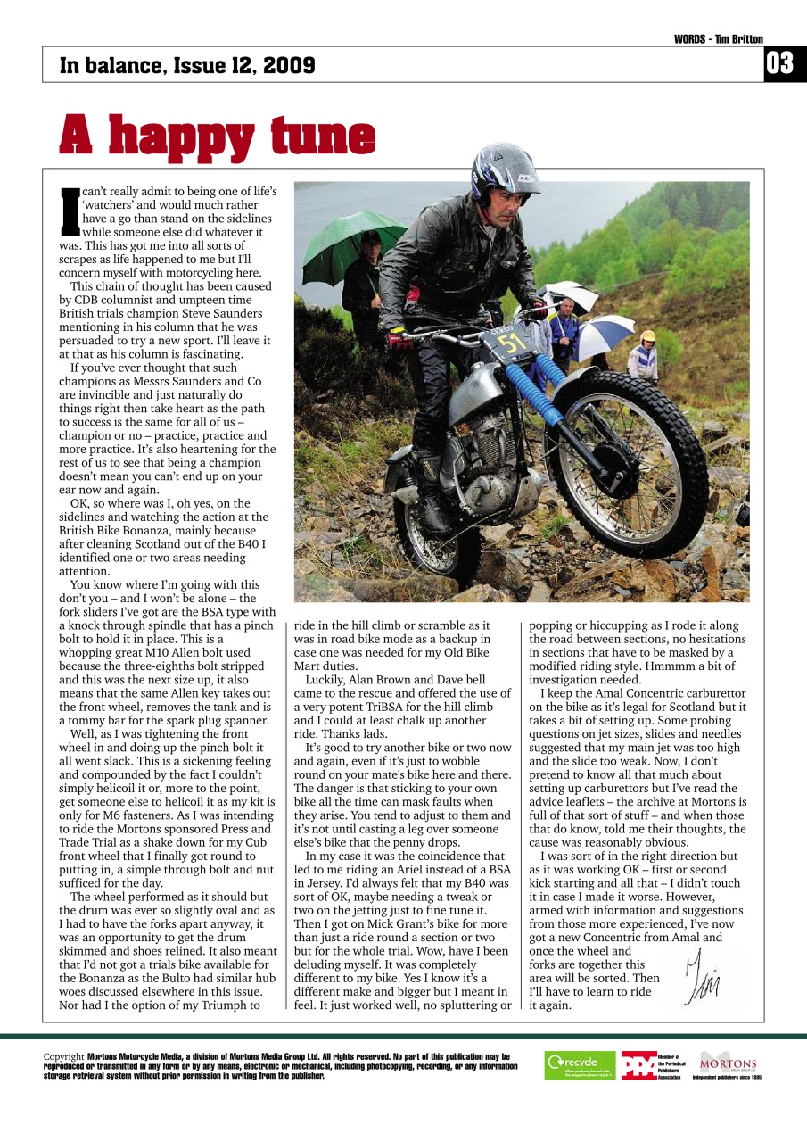 Classic Dirt Bike Preview Pages