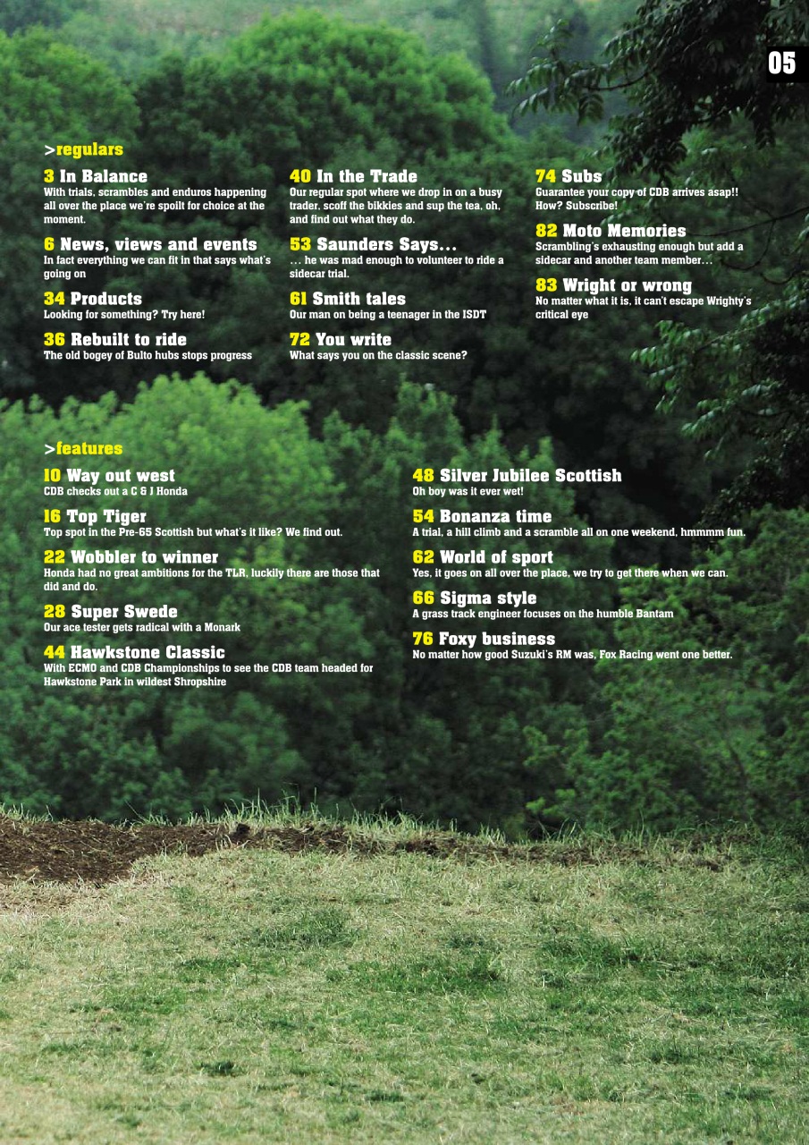 Classic Dirt Bike Preview Pages