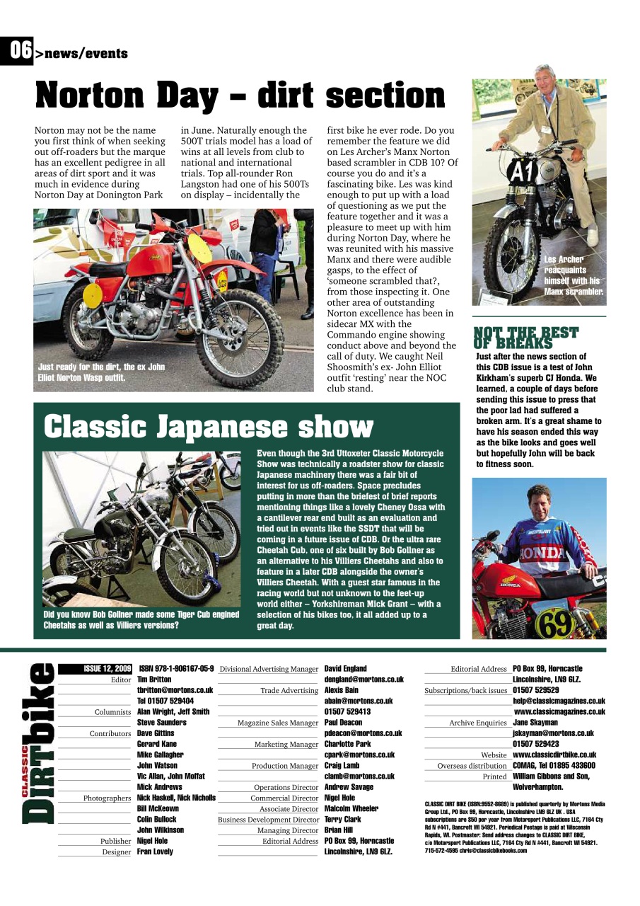 Classic Dirt Bike Preview Pages