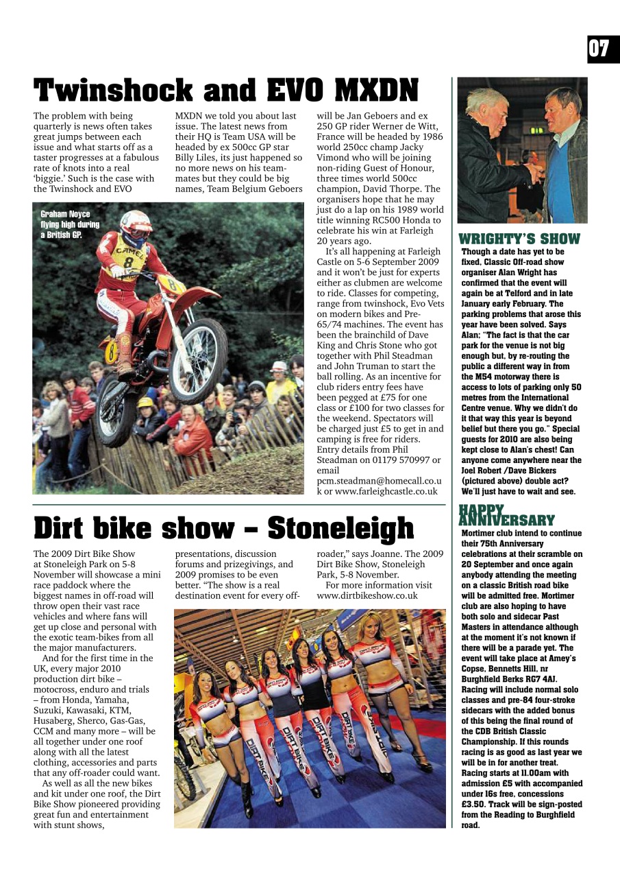 Classic Dirt Bike Preview Pages