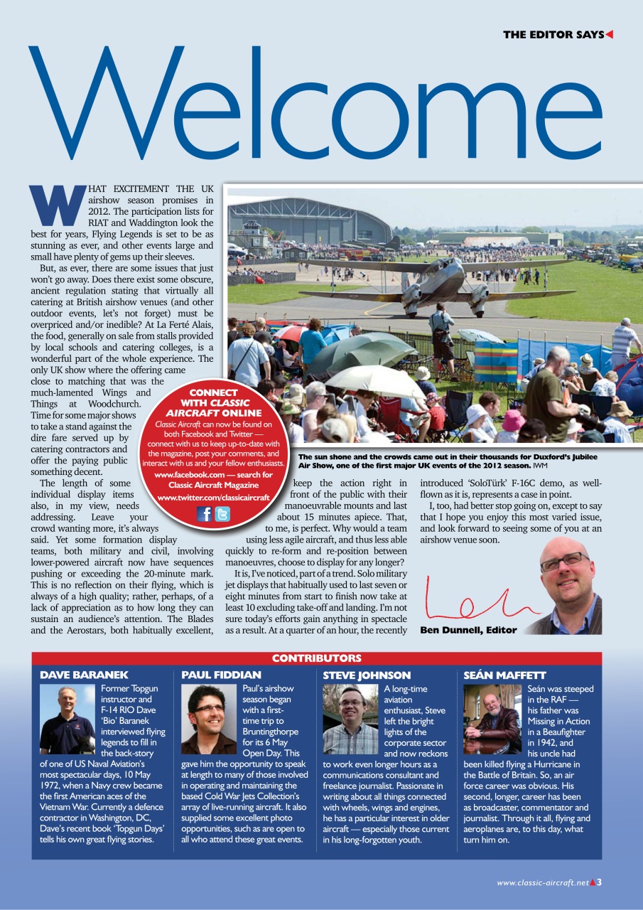 Classic Aircraft Preview Pages