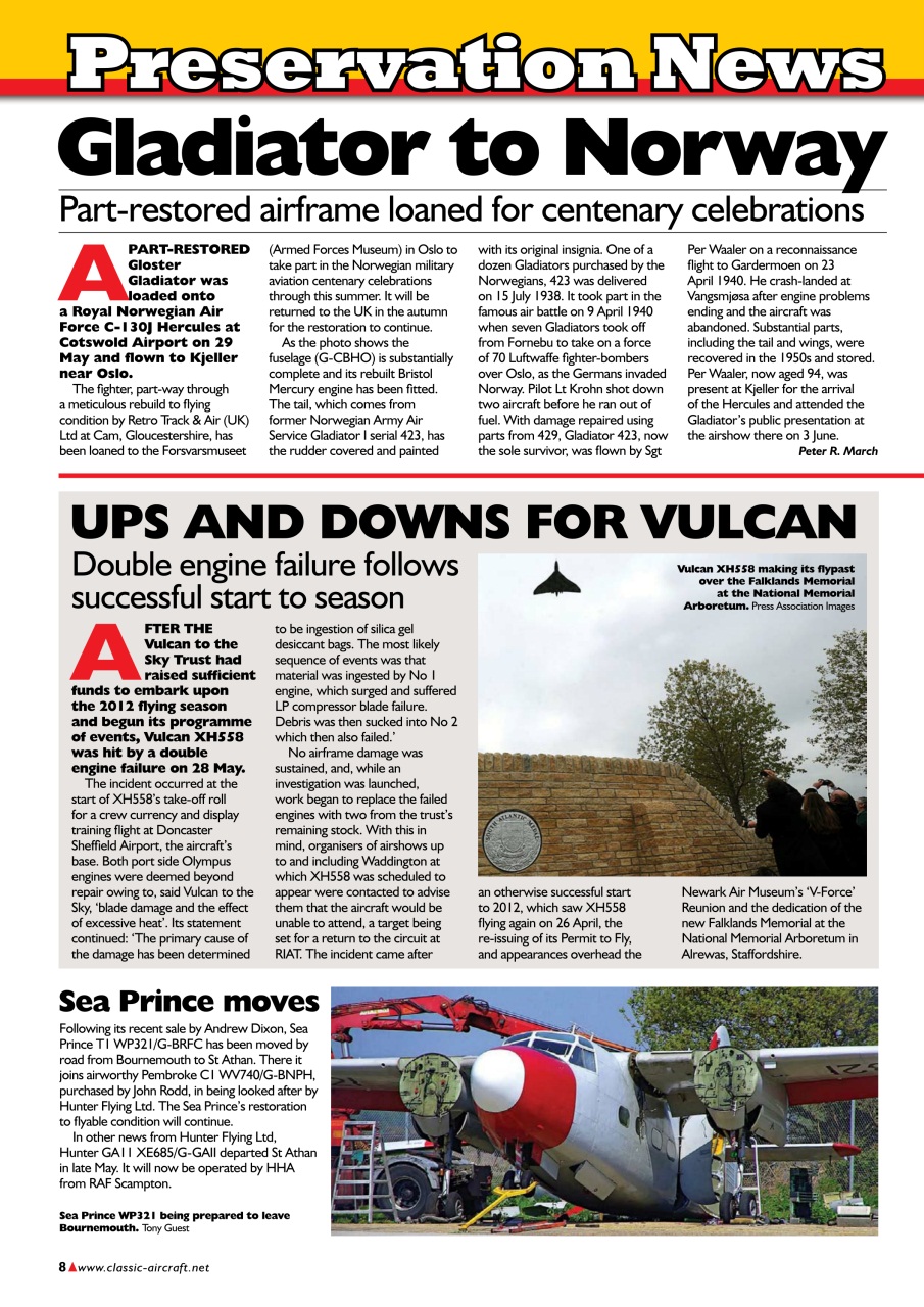 Classic Aircraft Preview Pages