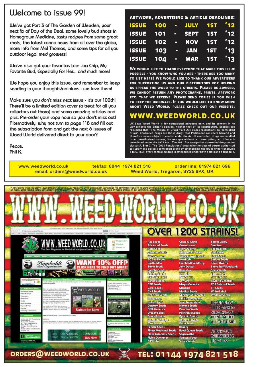 Weed World Preview Pages