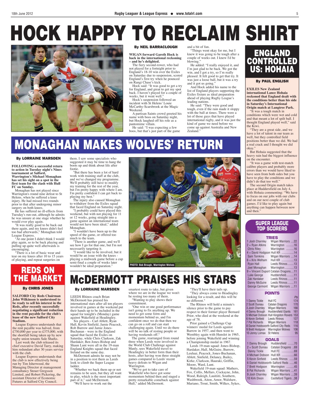 League Express Preview Pages