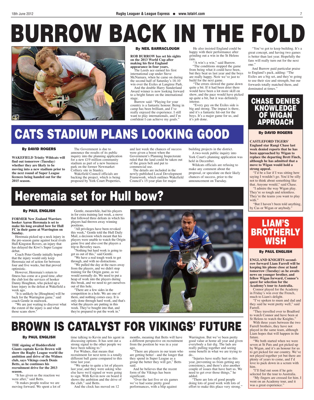 League Express Preview Pages