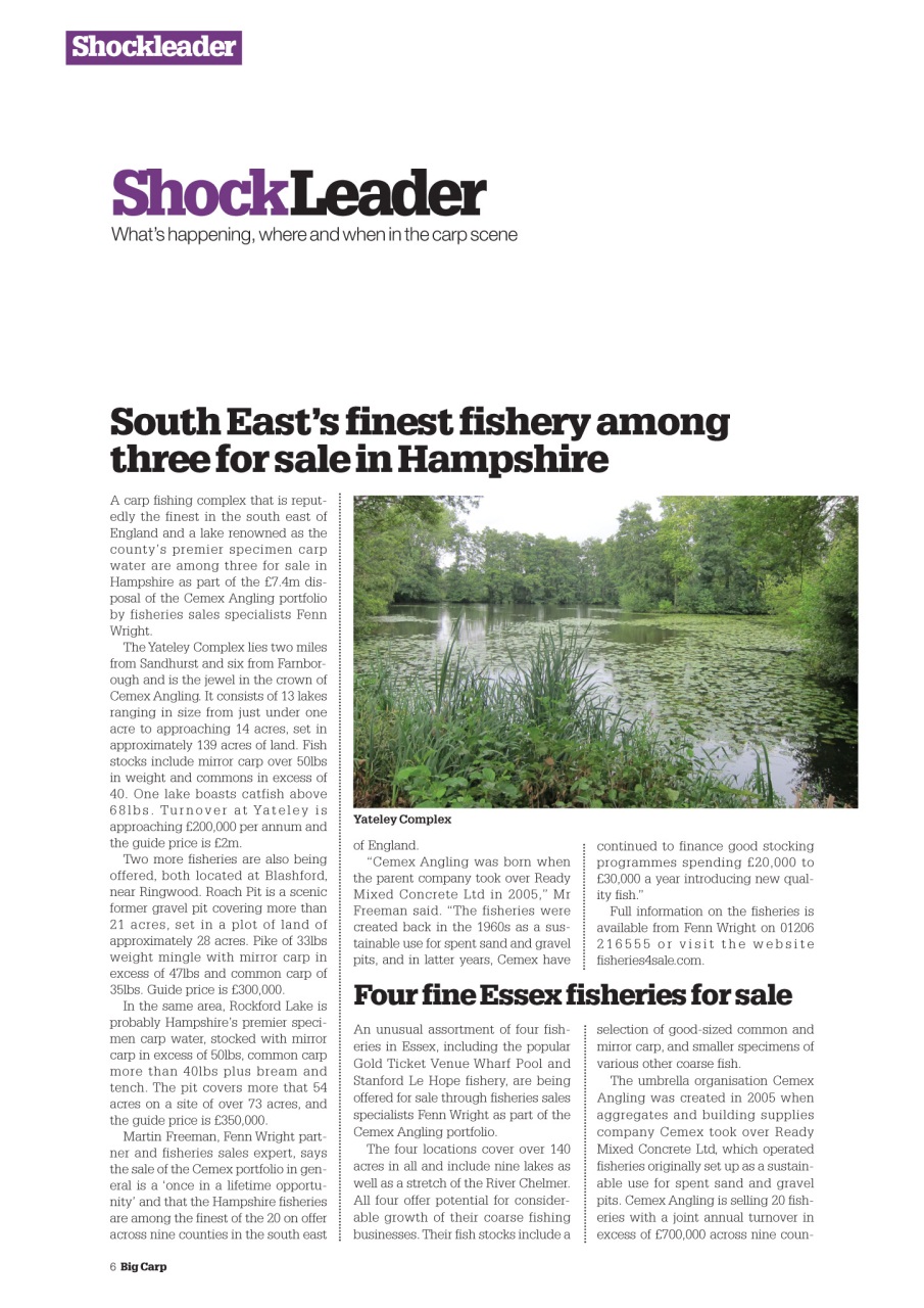 Big Carp Magazine Preview Pages