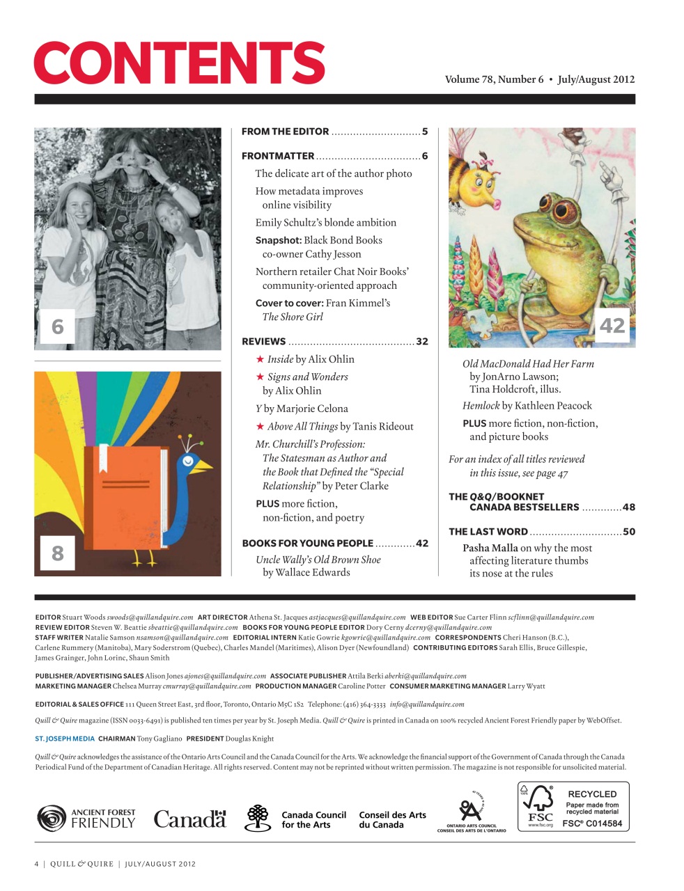 Quill & Quire Preview Pages