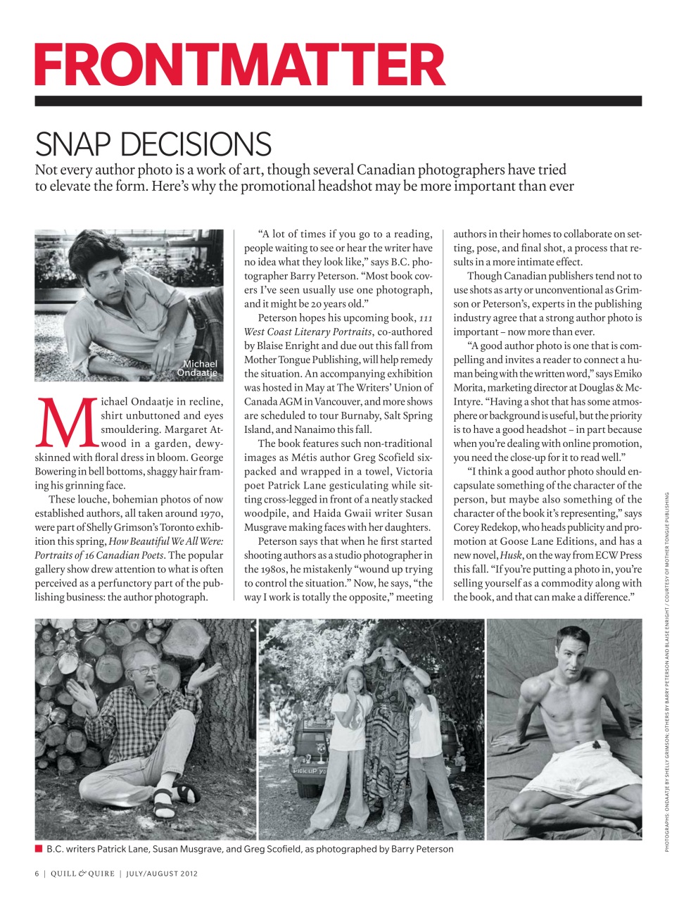 Quill & Quire Preview Pages