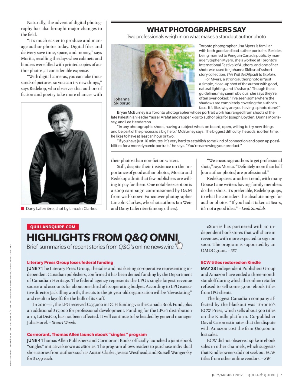 Quill & Quire Preview Pages