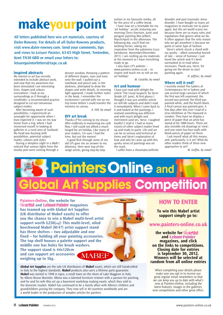 Leisure Painter & The Artist Preview Pages