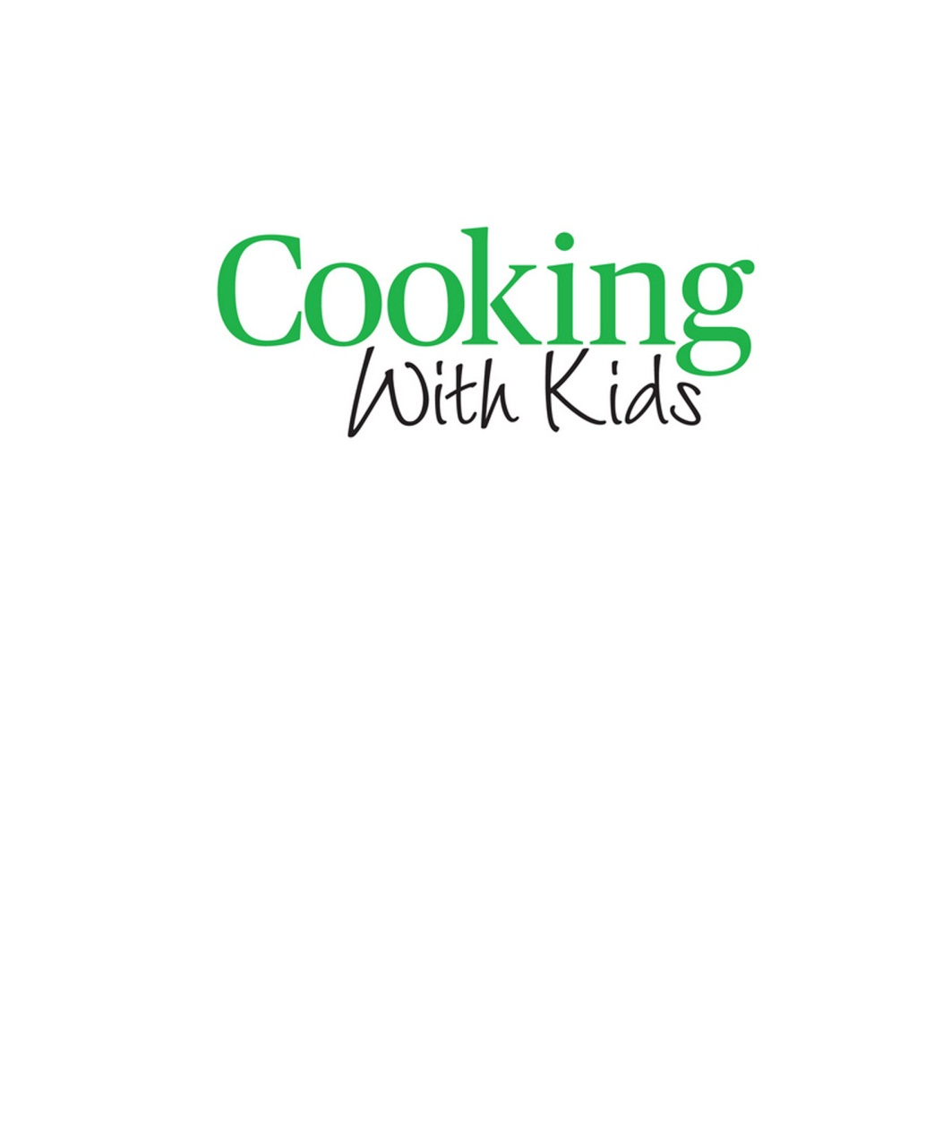 Cooking with Kids Preview Pages