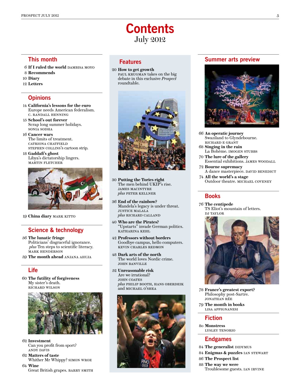 Prospect Magazine Preview Pages