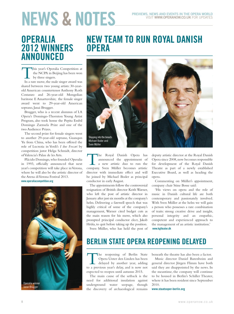 Opera Now Preview Pages