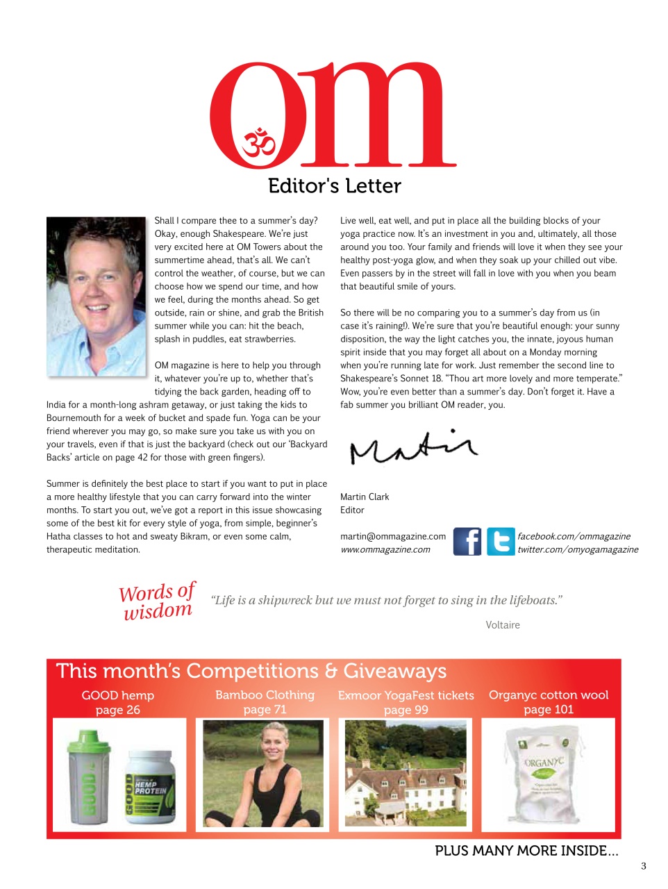 OM Yoga Magazine Preview Pages