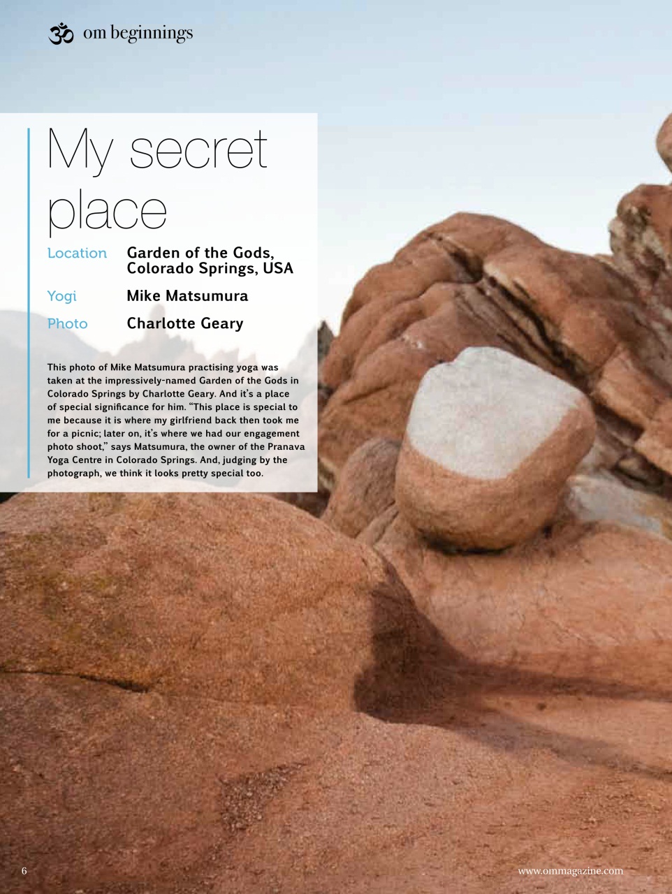 OM Yoga Magazine Preview Pages