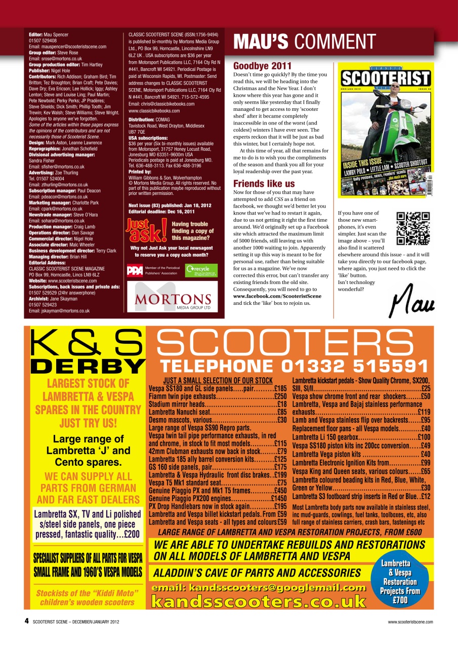 Classic Scooterist Preview Pages