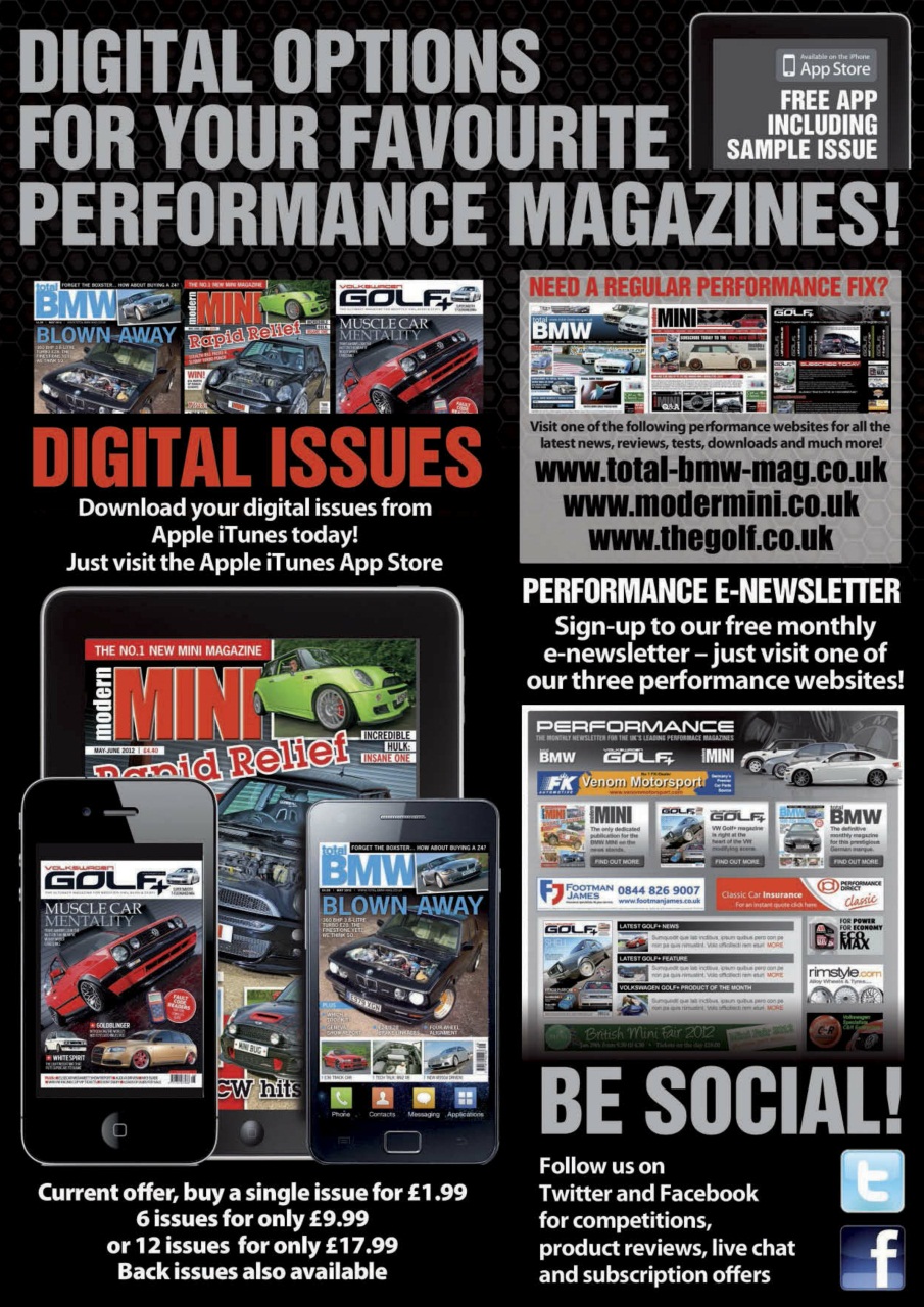 Volkswagen Golf + Preview Pages