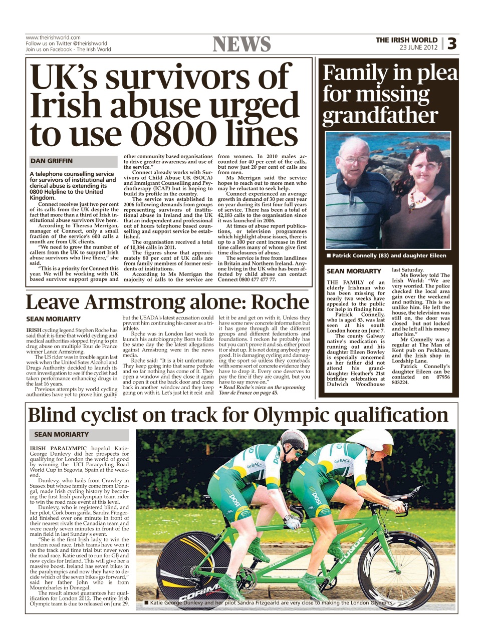 Irish World Preview Pages