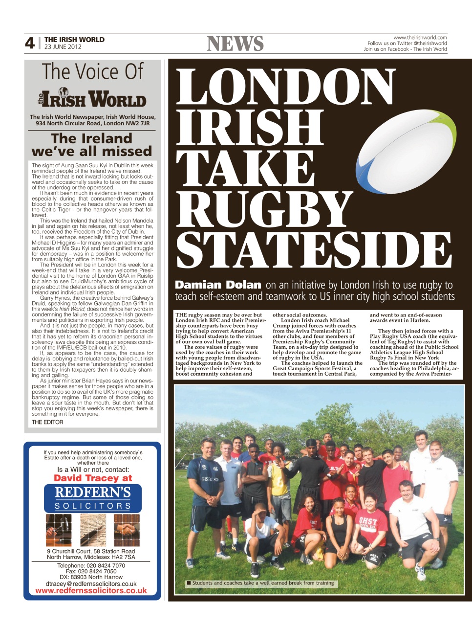 Irish World Preview Pages