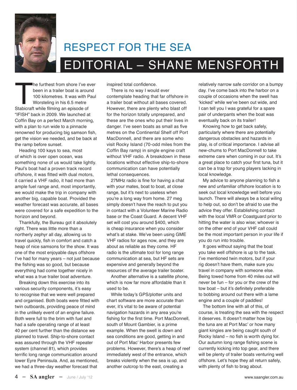 South Australian Angler Preview Pages