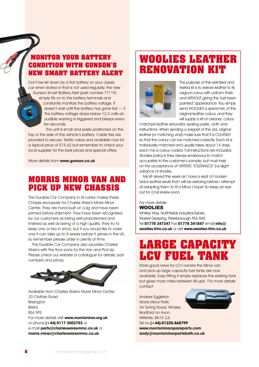 Morris Minor Magazine Preview Pages