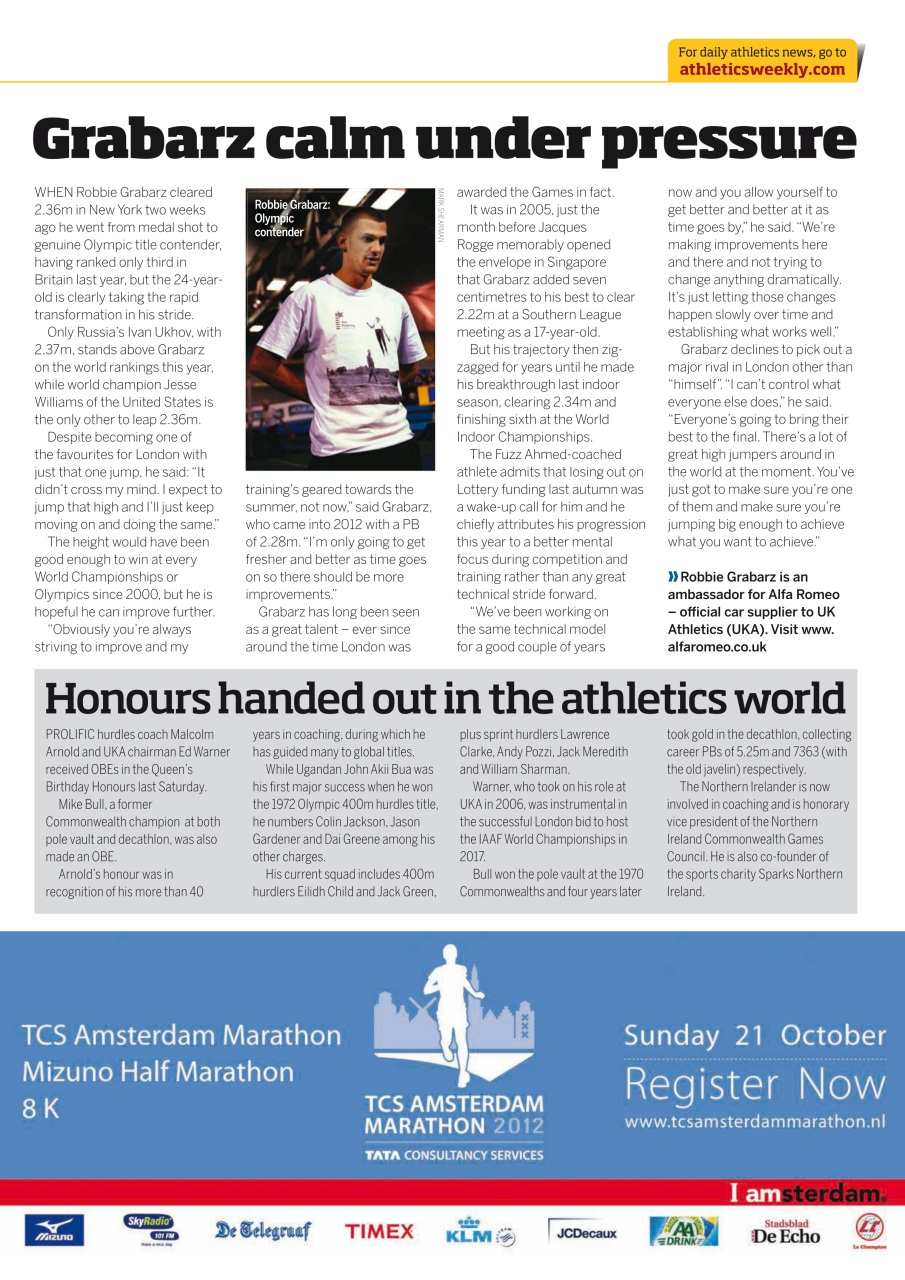 AW – Athletics Weekly Magazine Preview Pages