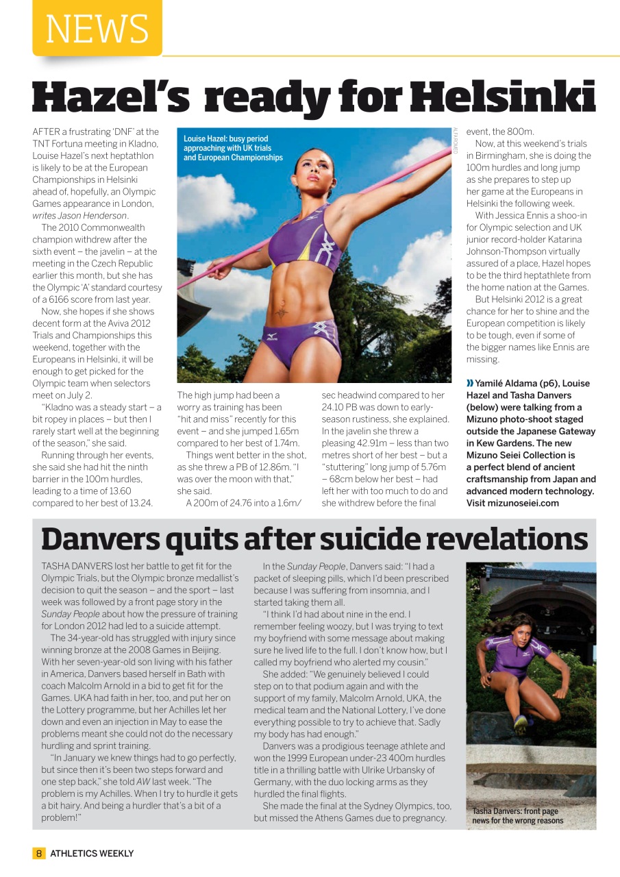 AW – Athletics Weekly Magazine Preview Pages