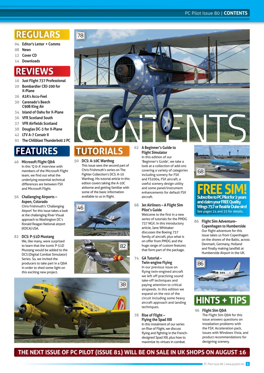 PC Pilot Preview Pages