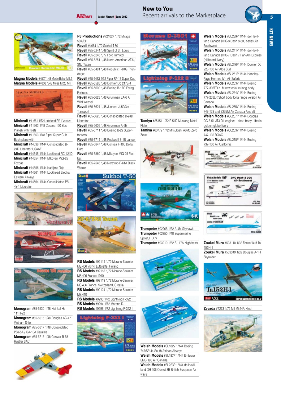 Model Aircraft Preview Pages
