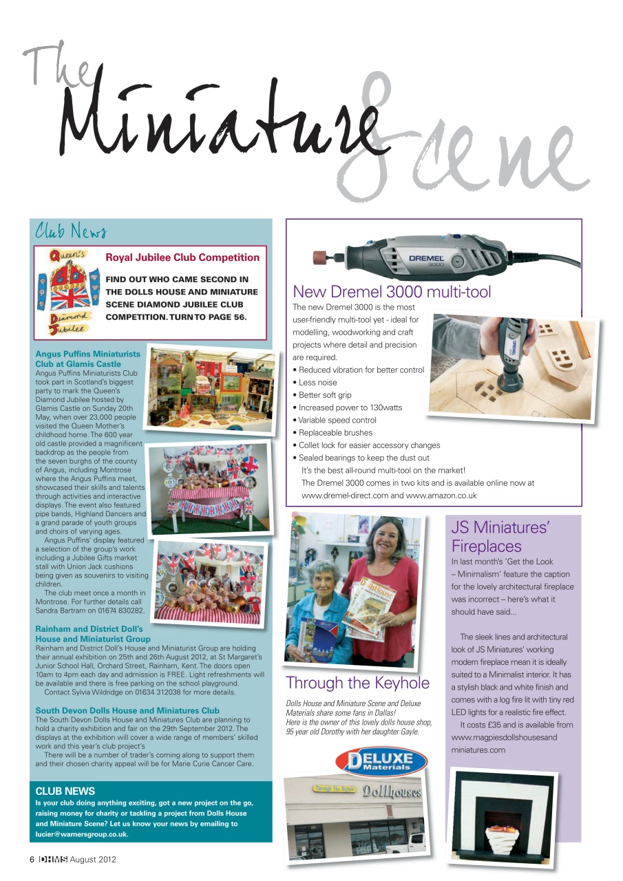 Dolls House and Miniature Scene Preview Pages