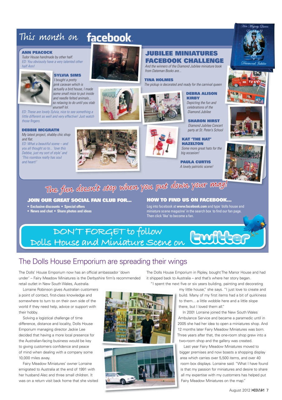 Dolls House and Miniature Scene Preview Pages