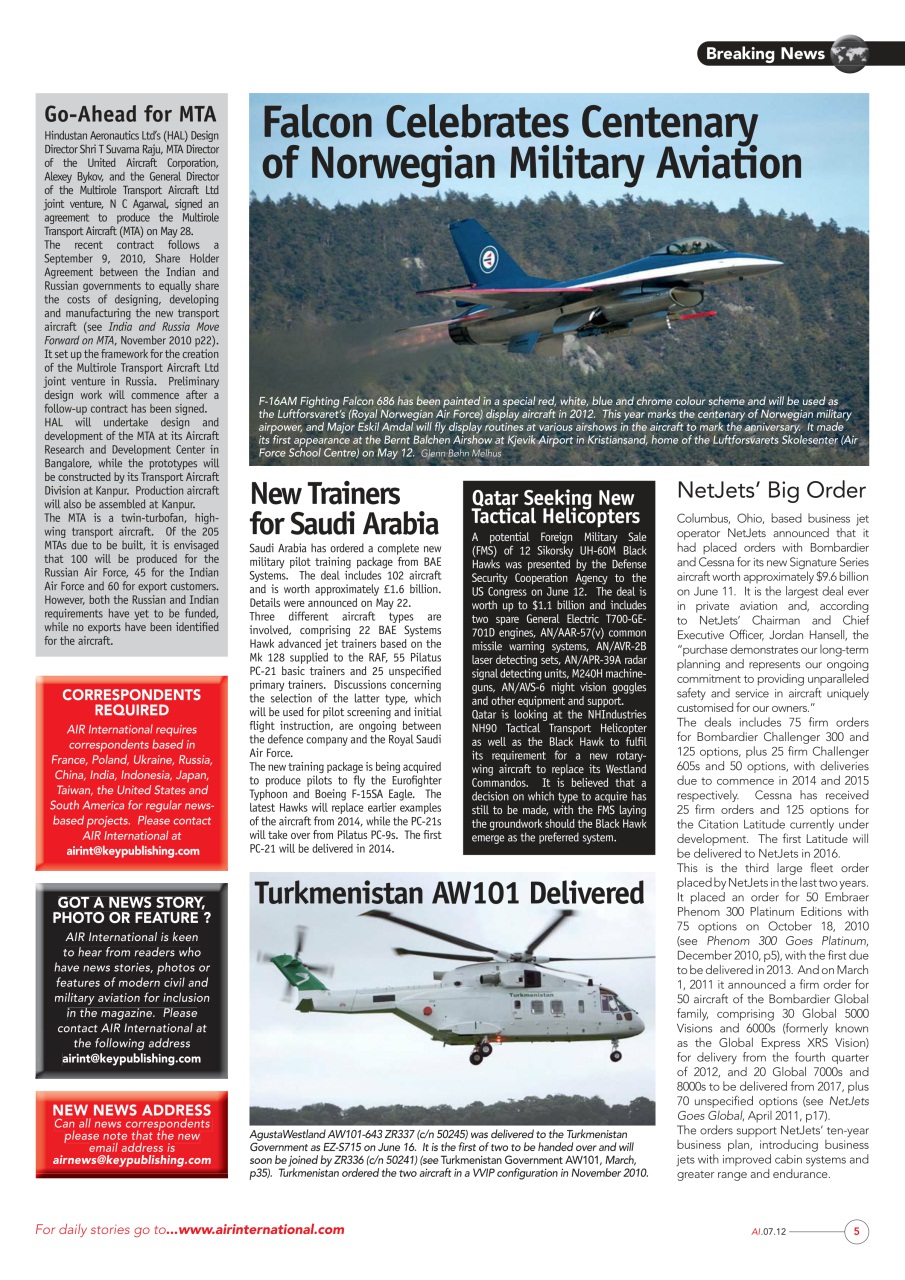 AIR International Preview Pages