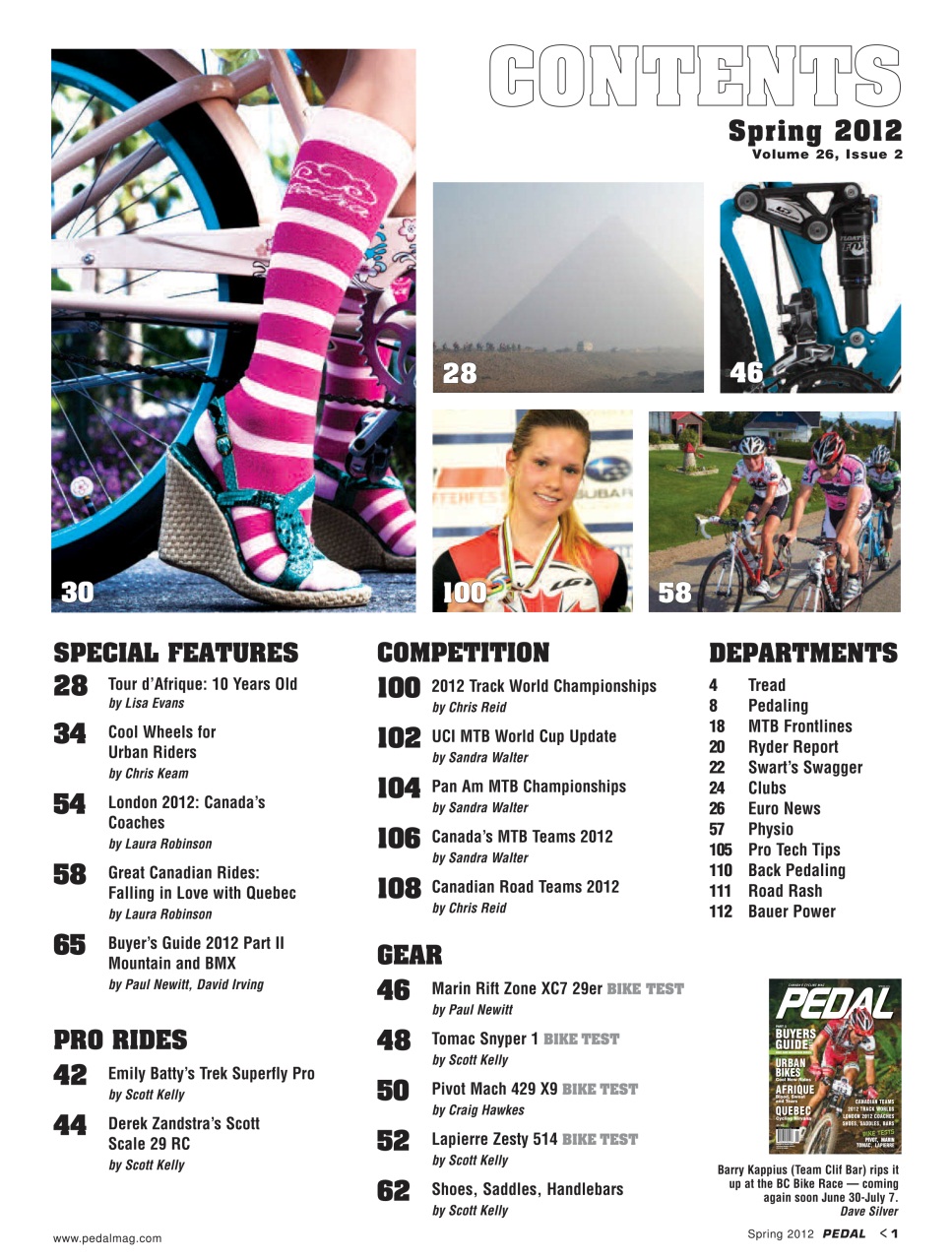 Pedal Magazine Preview Pages